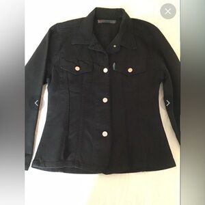 Jacket Denim Jean Womens S Small Fitted Miss Jennyfer NEW NWOT